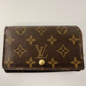 Louis Vuitton Monogram Porte Monet Bier Tresor Two fold Wallet